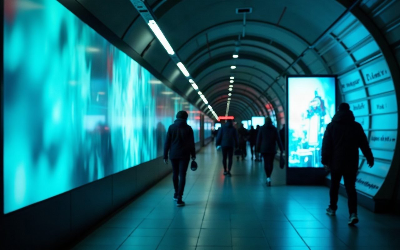 Réseau Vitrines 93, écrans urbains